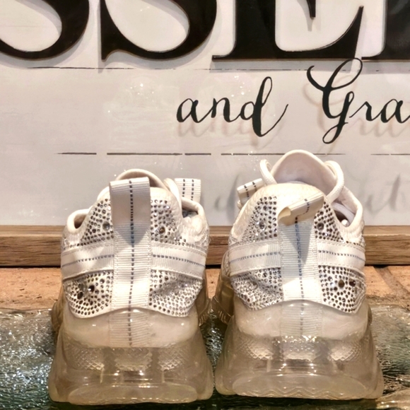 Steve Madden Maxima Rhinestone-Trim Sneakers Wmns 4 - Picture 4 of 7